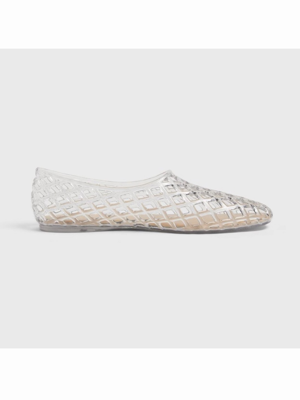 a new day transparent jelly flats